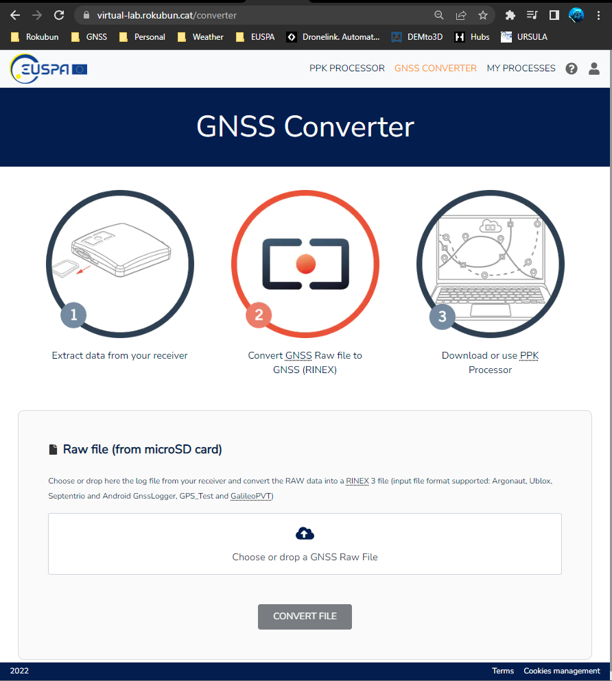 GNSS converter for Argonaut data